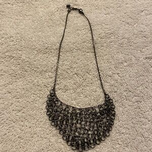 Black chainmaile necklace